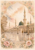 Beneath the Umbrellas A6 Print